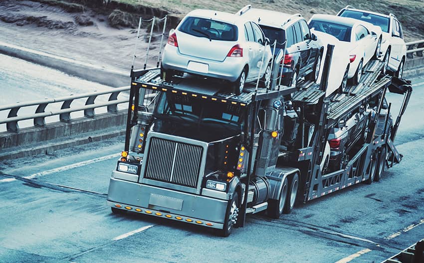 Truck on Mountain Road
