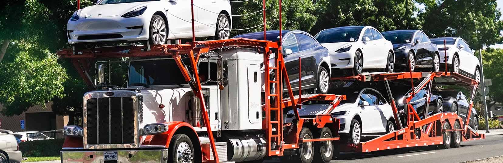 Truck on the road